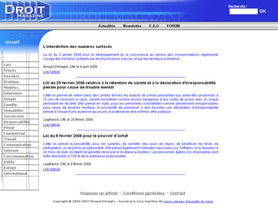 Miniature du site http://www.droit-magazine.com/
