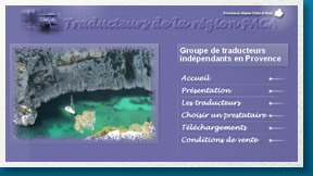 Aper&ccedil;u du site www.traducteurs-paca.com