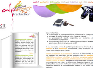 Miniature du site Alp Traduction