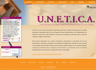 Miniature du site de l'Union Nationale des Traducteurs Interprètes près les Cours d'Appel