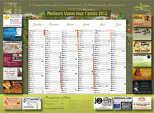 Calendrier ACAM 2012